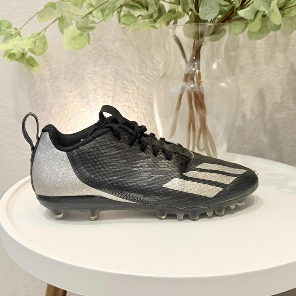 Adidas Adizero Spark Football Cleat Night Metallic Black Kids 3.5 Good Sports